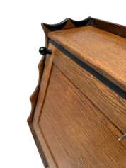 Art Deco Amsterdamse School Drop-Leaf Desk by Willem Penaat for Metz & Co.